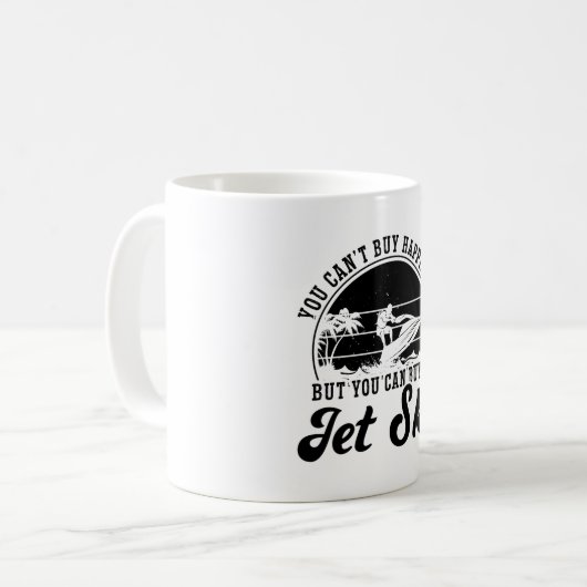ハピネス買ジェットスキーライダーできない コーヒーマグカップ (正面左)
