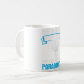 ハピネス買パラモータのパラグライダー コーヒーマグカップ (正面左)