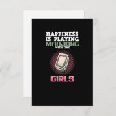 ハピネス遊は麻雀ゲーム 出欠カード (正面/裏面)