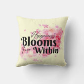 ハピネス開花イン装飾用クッション クッション (裏面)