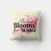 ハピネス開花イン装飾用クッション クッション (正面)