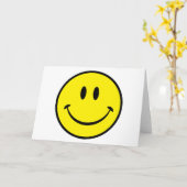 ハピネス顔 カード (黄色い花)