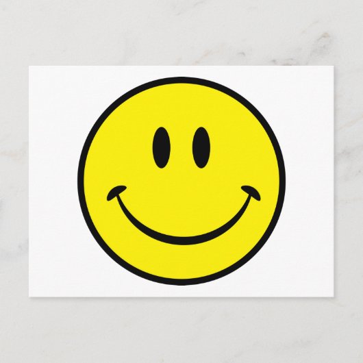 ハピネス顔 ポストカード (正面)