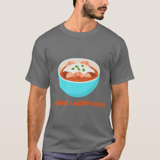 ハピネス食品引用文ガンボグラフィック Tシャツ