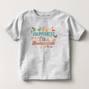 ハピネス・イズ・ホームメイド トドラーTシャツ