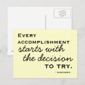 ハピネス・インスピレーションやる気を起こさせる – はがき (正面/裏面)