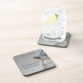 ハピネス・コースターパーソナライズされたセットのブルーバード コースター (右側)