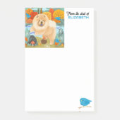 ハピネス・チョウのカスタマイズ青鳥 ポストイット (正面)