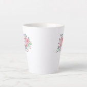 ハピネス・フラワーアート カフェラテマグ (正面)