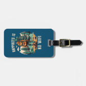 ハピネスNo Wifiバックパッキング ラゲッジタグ (正面横)