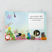 ハピーすべての行事ホリデー誕生日と続き カード (内部)