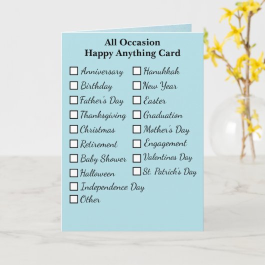 ハピーすべての行事ホリデー誕生日と続き カード (黄色い花)