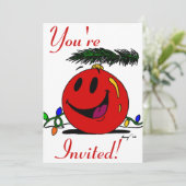 ハピーオーナメントホリデーパーティー招待状 招待状 (スタンド正面)