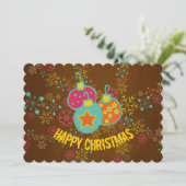 ハピークリスマスオーナメントホリデーズカード シーズンカード (スタンド正面)