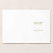 ハピーハヌカー（ユダヤ教の祭り）（ユダヤ教）メノラーホリデー 箔カード (内部)