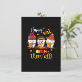 ハピーフォール ブラシして オール デンタル 歯医者 スクワッド サ 招待状 (スタンド正面)