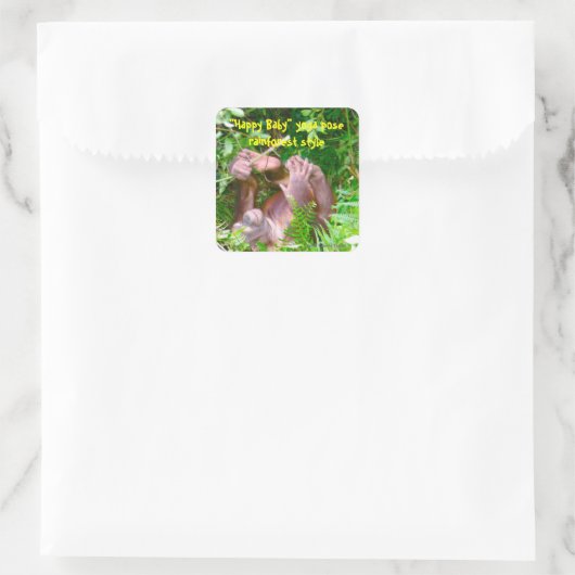 ハピーベビーレインフォレストヨガ スクエアシール (バッグ)