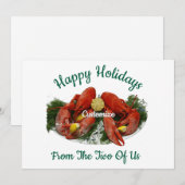 ハピーホリデーロブスターディナー サンダーコーブ 招待状 (正面/裏面)