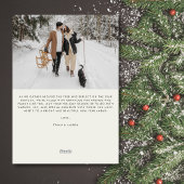 ハピーホリデー水彩オーナメントクリスマスフォト シーズンカード