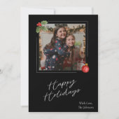 ハピーホリデー フォトカード シーズンカード (正面)