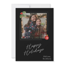 ハピーホリデー フォトカード