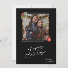 ハピーホリデー フォトカード シーズンカード