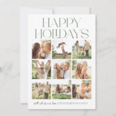 ハピーホリデー フォトコラージュ シーズンカード (正面)