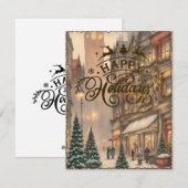 ハピーホリデー ヴィンテージカード シーズンカード (正面/裏面)