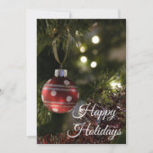 ハピーホリデー 5枚の写真を飾れるオリジナル カード (正面)