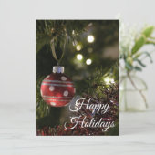 ハピーホリデー 5 枚の写真を飾れるオリジナル カード (スタンド正面)