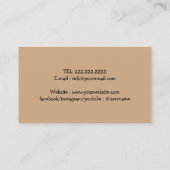 ハピーラブラドールドッグ歩く&ペットシッターDark Gray 名刺 (裏面)