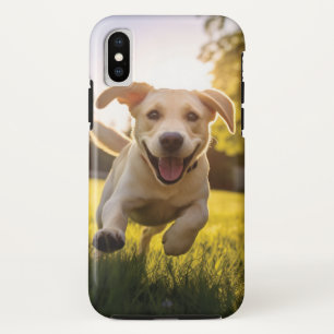 ハピーラブラドールパピ走ー iPhone X ケース