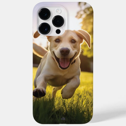 ハピーラブラドールパピ走ー Case-Mate iPhoneケース (裏面)
