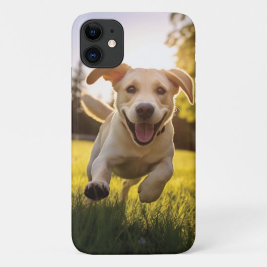 ハピーラブラドールパピ走ー Case-Mate iPhoneケース (裏面)