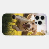 ハピーラブラドールパピ走ー iPhoneケース (裏面横)