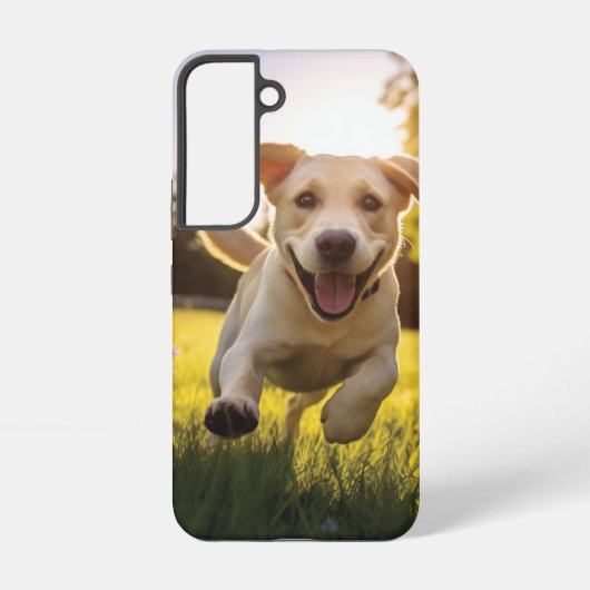 ハピーラブラドールパピ走ー SAMSUNG GALAXYケース (裏面)
