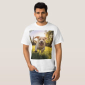 ハピーラブラドールパピ走ー Tシャツ (正面フル)