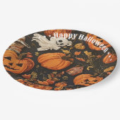 ハピーヴィンテージハロウィーンコレクション ペーパープレート (アングル)