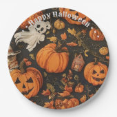 ハピーヴィンテージハロウィーンコレクション ペーパープレート (正面)