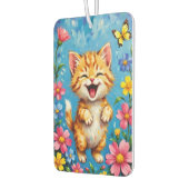 ハピー子猫ガーデン カーエアーフレッシュナー (左)