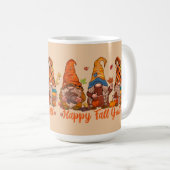 ハピー秋オールホリデー格言 コーヒーマグカップ (正面右)