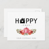 ハピー秋実在エテート農業 ポストカード (正面/裏面)