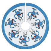 ハピー踊りトナディアホリデイ ブラッシュドポリエステルツリースカート (正面)