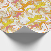 ハピー踊りヨガガガールズ ラッピングペーパー (角)