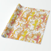 ハピー踊りヨガガガールズ ラッピングペーパー (アンロールド)