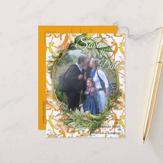 ハピー踊りヨガガガールズ 案内ポストカード (正面/裏面インサイチュ)