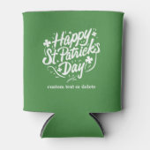 ハピーSt patricks dayパーティーシャムロカスタムックスBeer 缶クーラー (正面)
