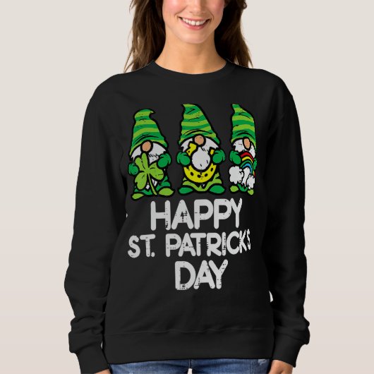 ハピーSt patricks day格言サンパディスパティW スウェットシャツ (正面)