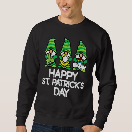 ハピーSt patricks day格言サンパディスパティW スウェットシャツ (正面)