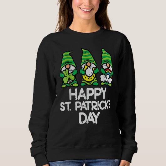 ハピーSt patricks day格言サンパディスパティW スウェットシャツ (正面)